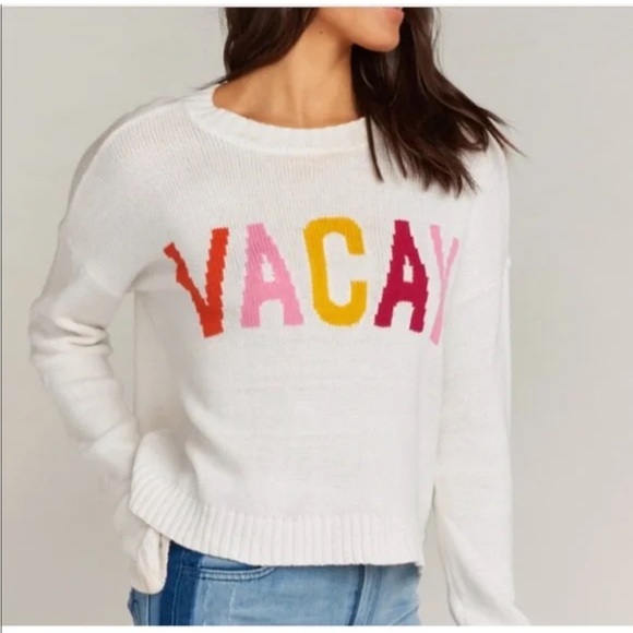 Show Me Your MuMu Sweaters - Show Me Your Mumu cropped Vasity Sweater in VACAY